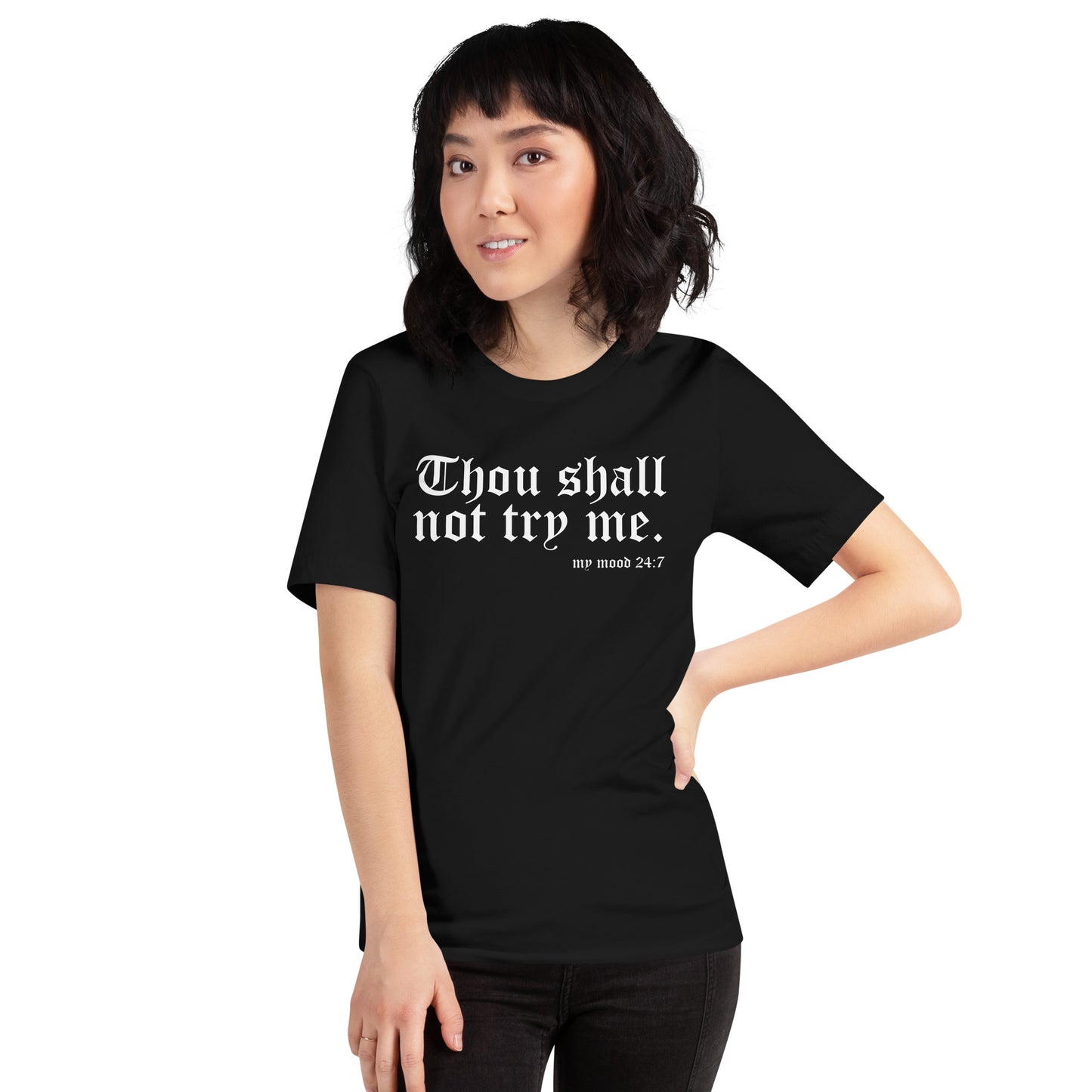 Thou Shall Not Try me Women's Relaxed T-Shirt