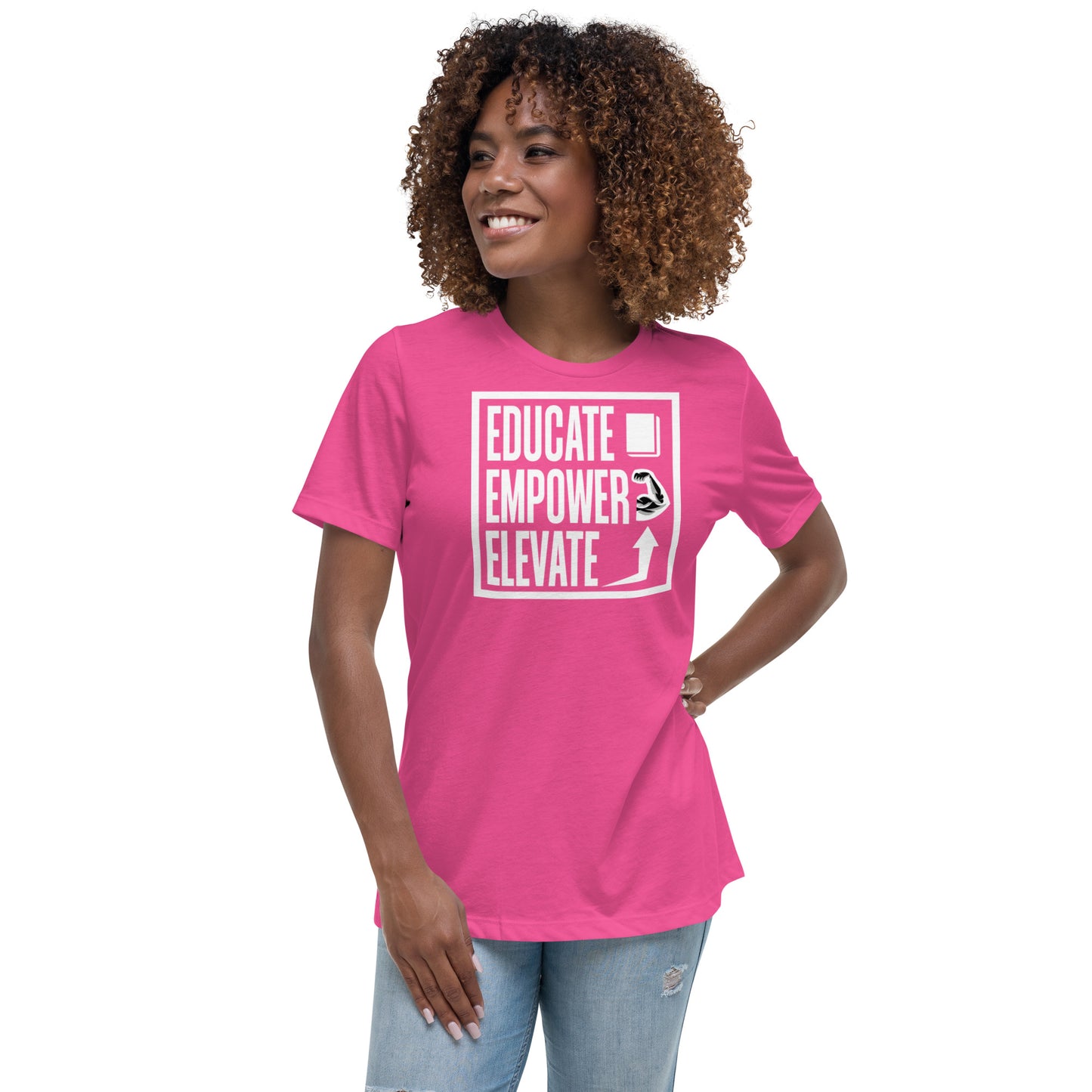 Women's Relaxed T-Shirt - Educate Empower Elevate LLC