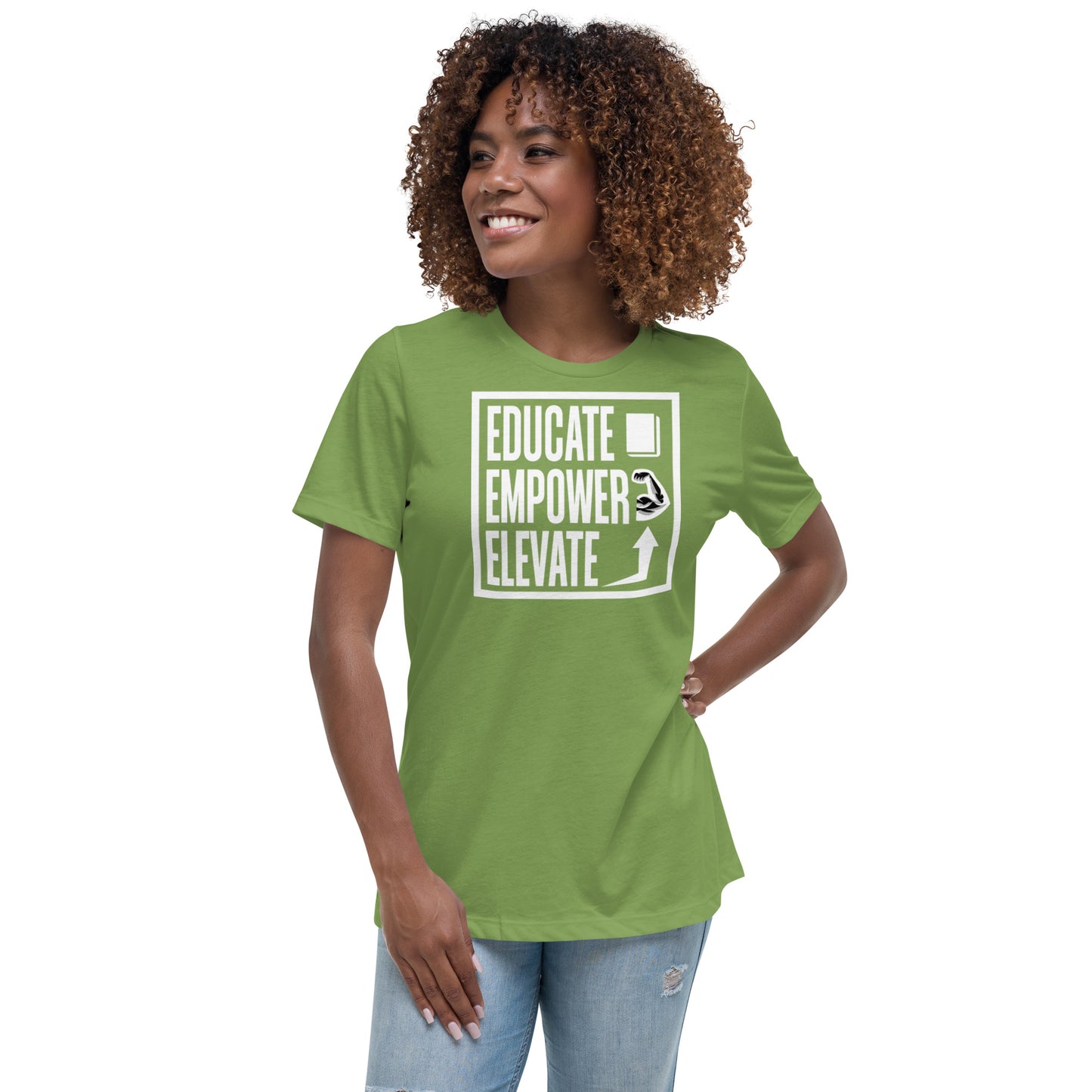 Women's Relaxed T-Shirt - Educate Empower Elevate LLC