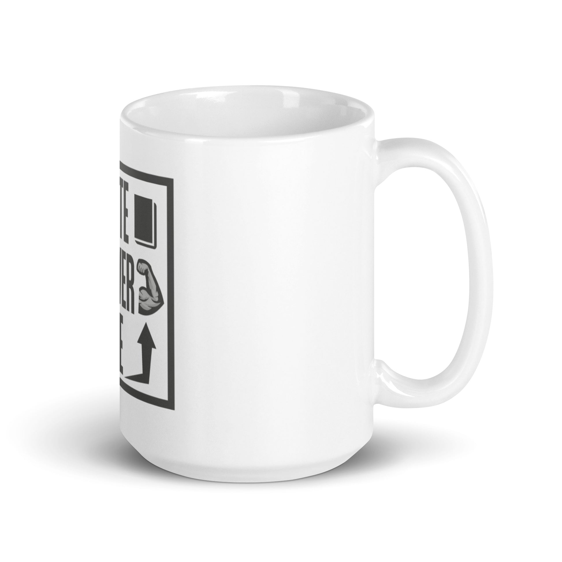 White glossy mug - Educate Empower Elevate LLC