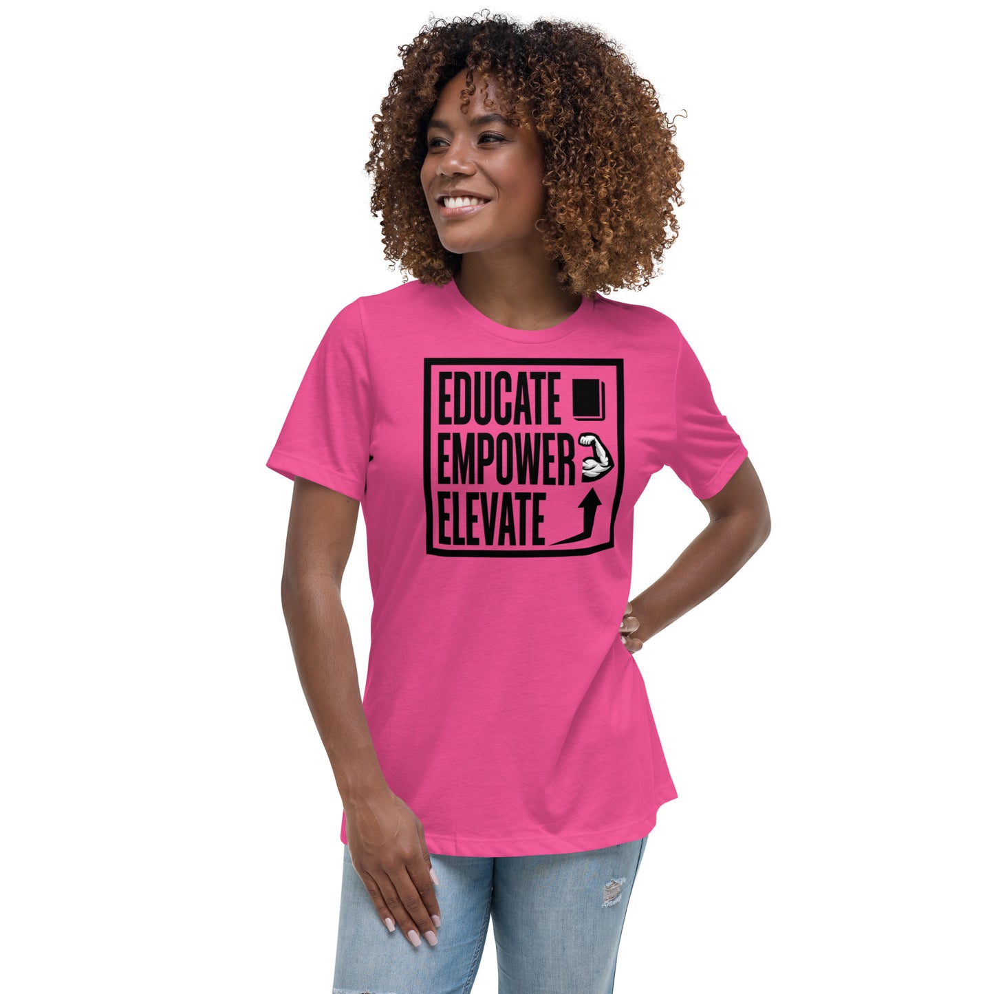 Women's Relaxed T-Shirt - Educate Empower Elevate LLC